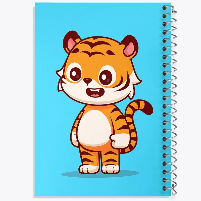 دفتر طراحی 50 برگ خندالو طرح حیوانات بامزه ببر کد 29706