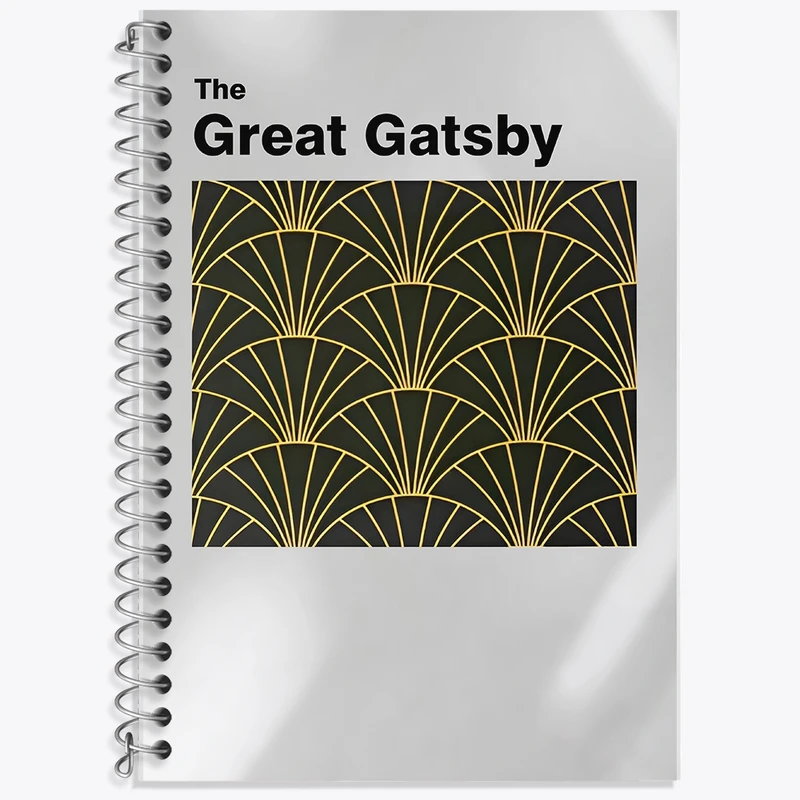 دفتر لغت 50 برگ خندالو طرح گتسبی بزرگ (The Great Gatsby) کد F13804