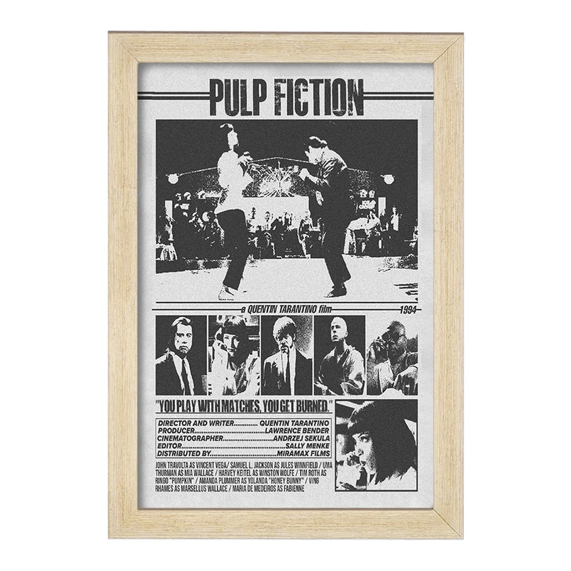 تابلو خندالو طرح پالپ فیکشن (Pulp Fiction) کد F13509