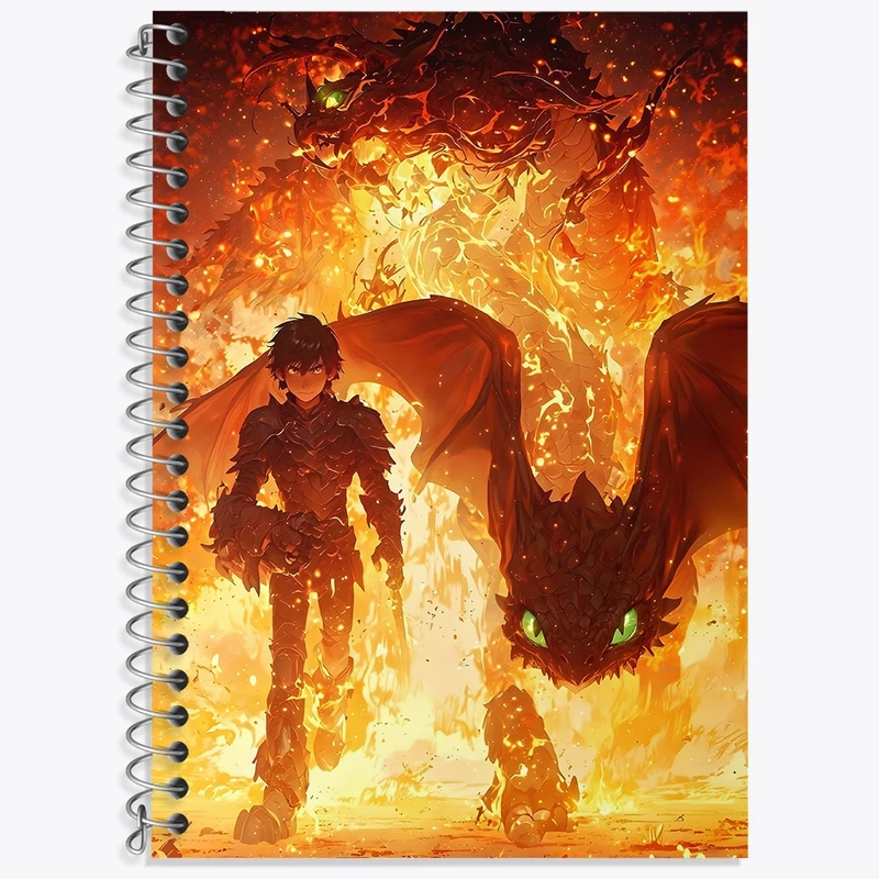 دفتر لغت 50 برگ خندالو طرح اژدها سواران کد N7265