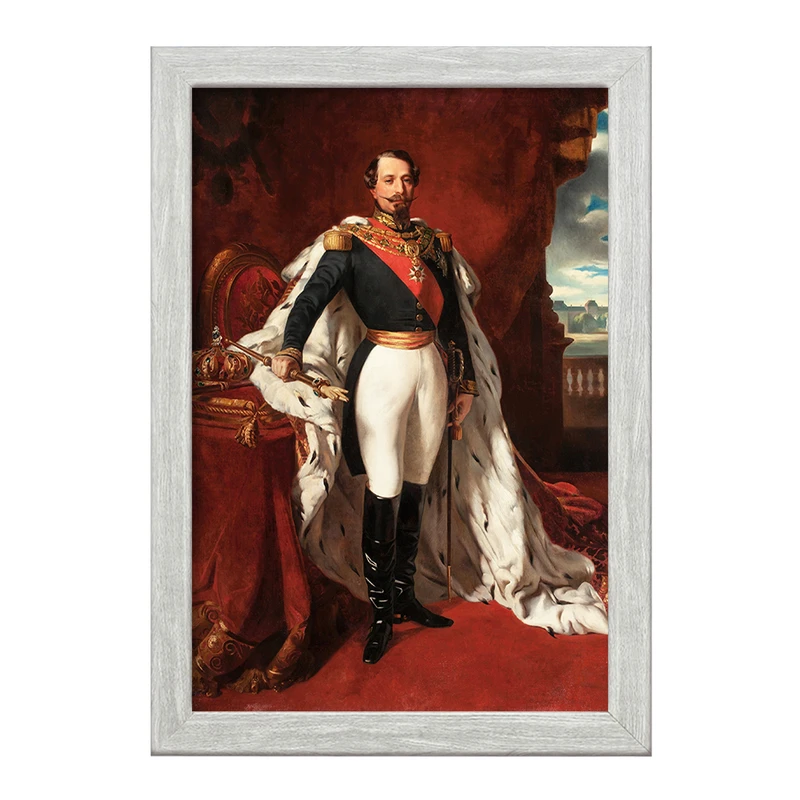 تابلو خندالو طرح پرتره امپراطور ناپلئون پیرو فرانتس زاور اثر وینتر هالتر کد F12204