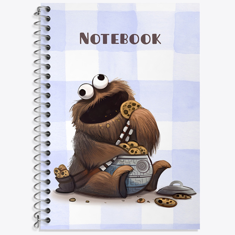 دفتر لغت 50 برگ خندالو طرح هیولای کلوچه (Cookie Monster) کد N6547