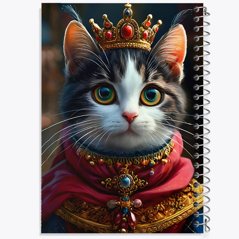 دفتر مشق 50 برگ خندالو طرح گربه بامزه کد F9003