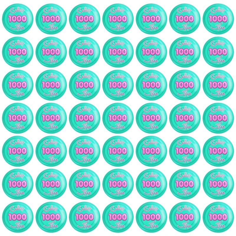 مگنت خندالو مدل جشن عدد 1000 کد 8963 مجموعه 49 عددی