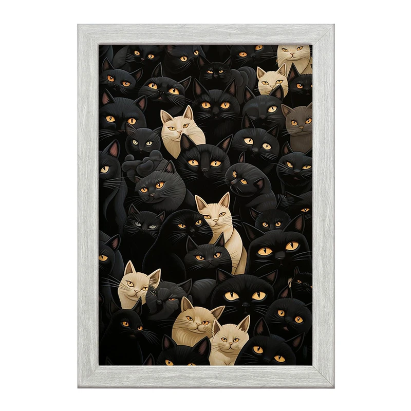 تابلو خندالو طرح گربه (Cat) کد F977