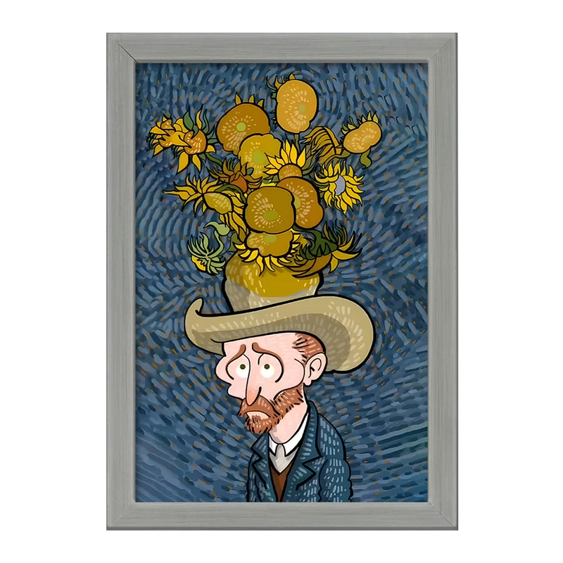 تابلو خندالو طرح ونسان ونگوگ کد F5069