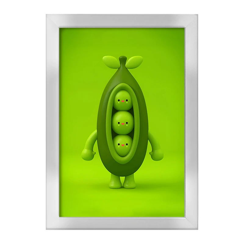 تابلو خندالو طرح نخودفرنگی بامزه کد F3357