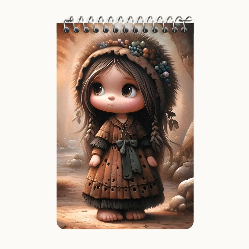 دفتر یادداشت 50 برگ خندالو طرح دخترانه کد F6157