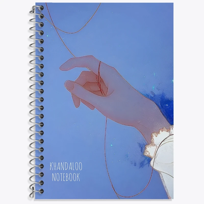 دفتر زبان 50 برگ خندالو مدل سه خط طرح فانتزی کد N8655