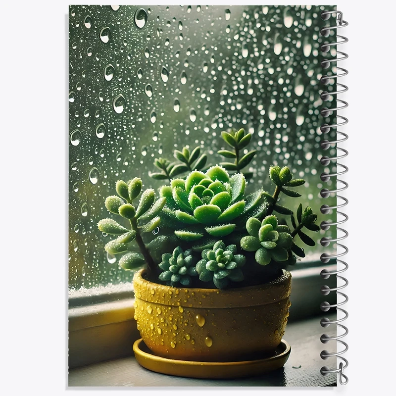 دفتر ژورنال نویسی 50 برگ خندالو مدل نقطه ای طرح کاکتوس کد F10415