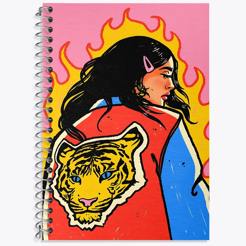 دفتر زبان دوخط 50 برگ خندالو طرح دخترانه کد F4362