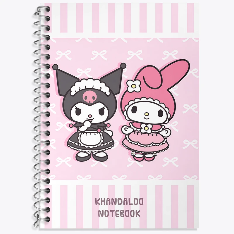 دفتر زبان دوخط 50 برگ خندالو طرح کرومی و مای ملودی کد N9037