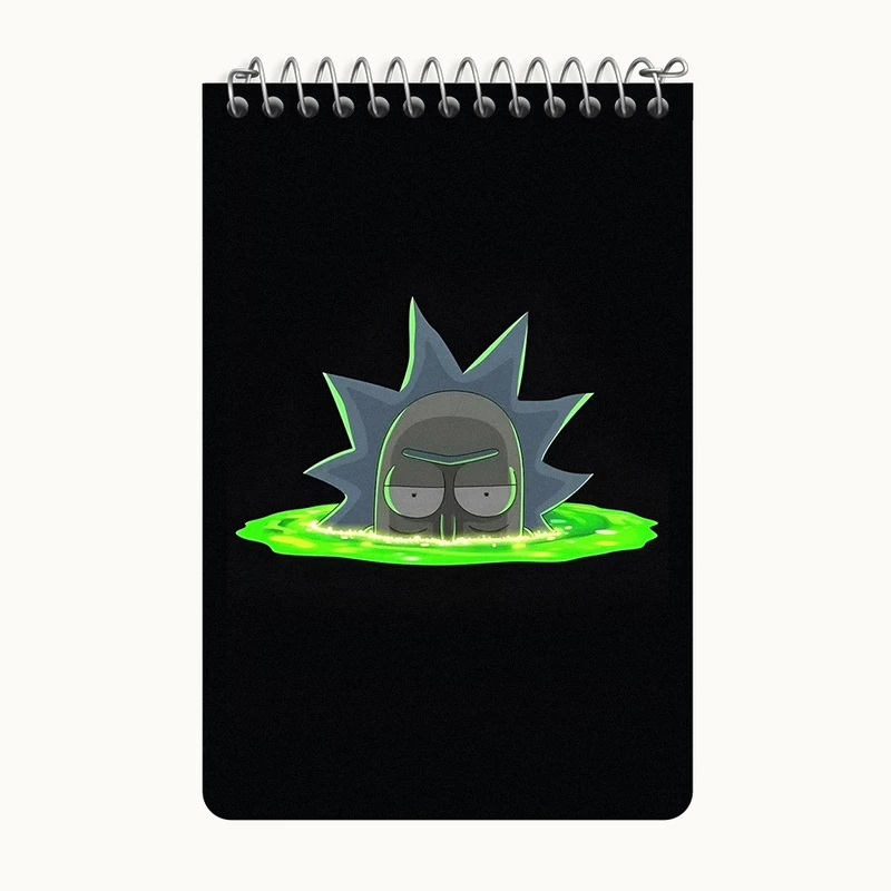 دفتر یادداشت 50 برگ خندالو طرح ریک و مورتی (Rick and Morty) کد F4016