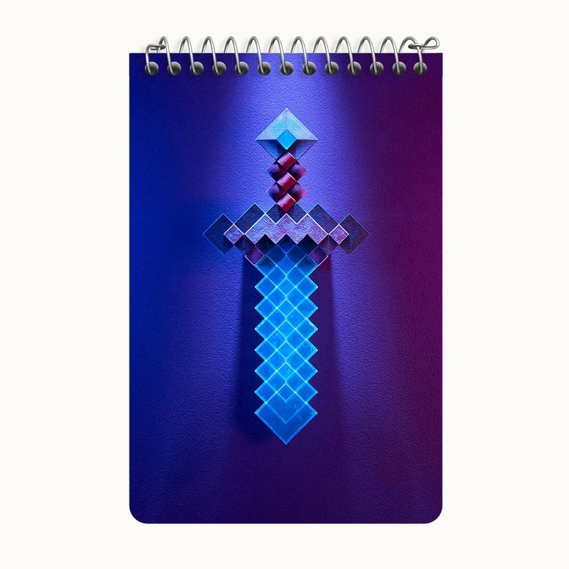 دفتر یادداشت 50 برگ خندالو طرح ماینکرافت (Minecraft) کد F14087