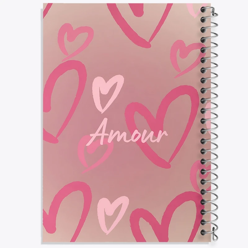 دفتر طراحی 50 برگ خندالو طرح Amour کد N3390