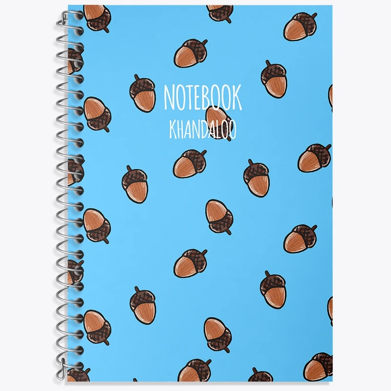 دفتر لغت 50 برگ خندالو طرح پترن بلوط کد N7639