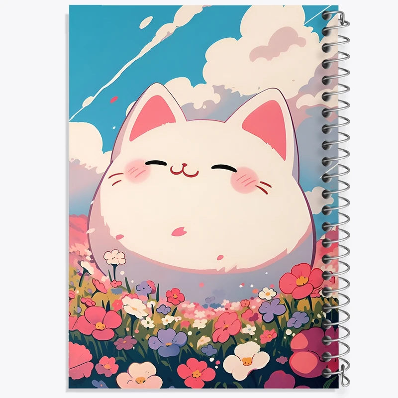 دفتر ژورنال نویسی 50 برگ خندالو مدل نقطه ای طرح گربه بامزه کد F11617