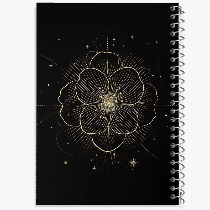 دفتر لیست خرید 50 برگ خندالو طرح گل مینیمال کد F3081