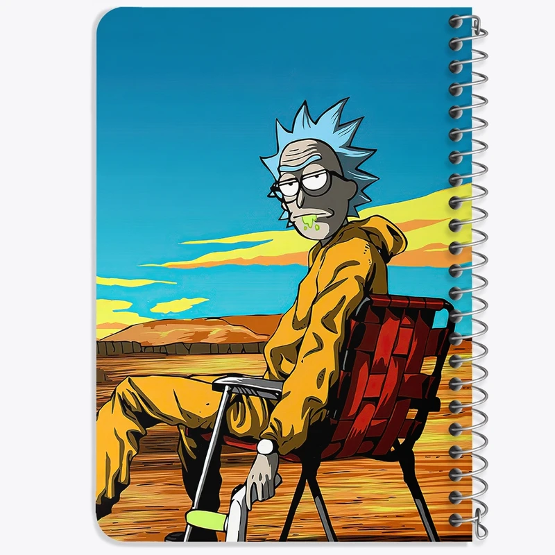 دفتر یادداشت 50 برگ خندالو طرح انیمیشن ریک و مورتی Rick and Mort کد 26383