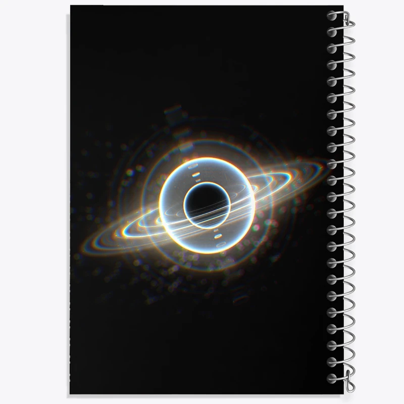 دفتر طراحی 50 برگ خندالو طرح سیاه چاله فضایی کد N8936