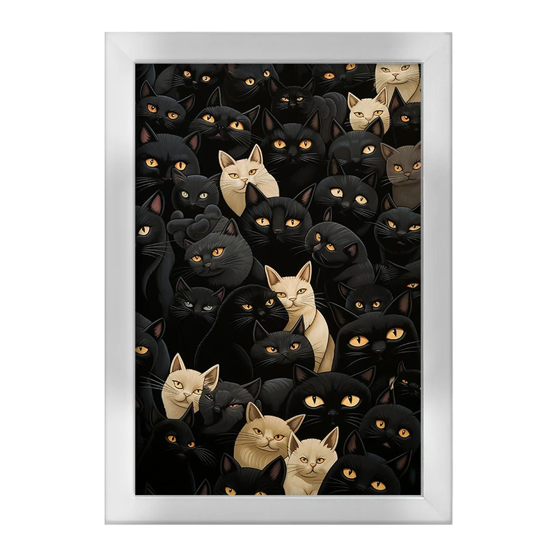 تابلو خندالو طرح گربه (Cat) کد F977