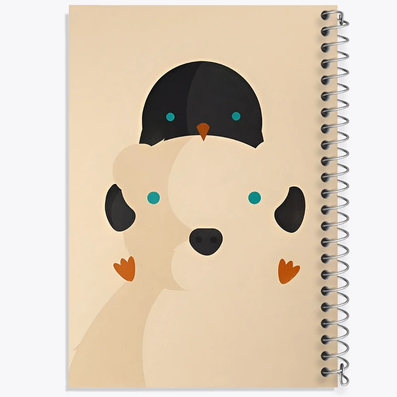 دفتر لیست خرید 50 برگ خندالو طرح خرس و پنگوئن کد N6317