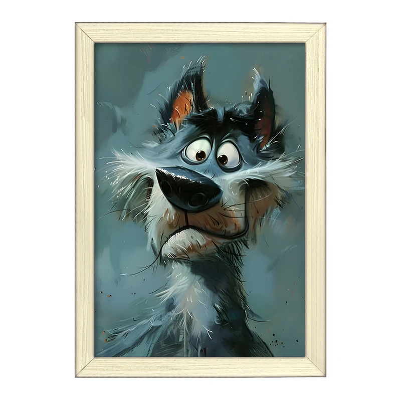 تابلو خندالو طرح سگ خنگ کد F6564