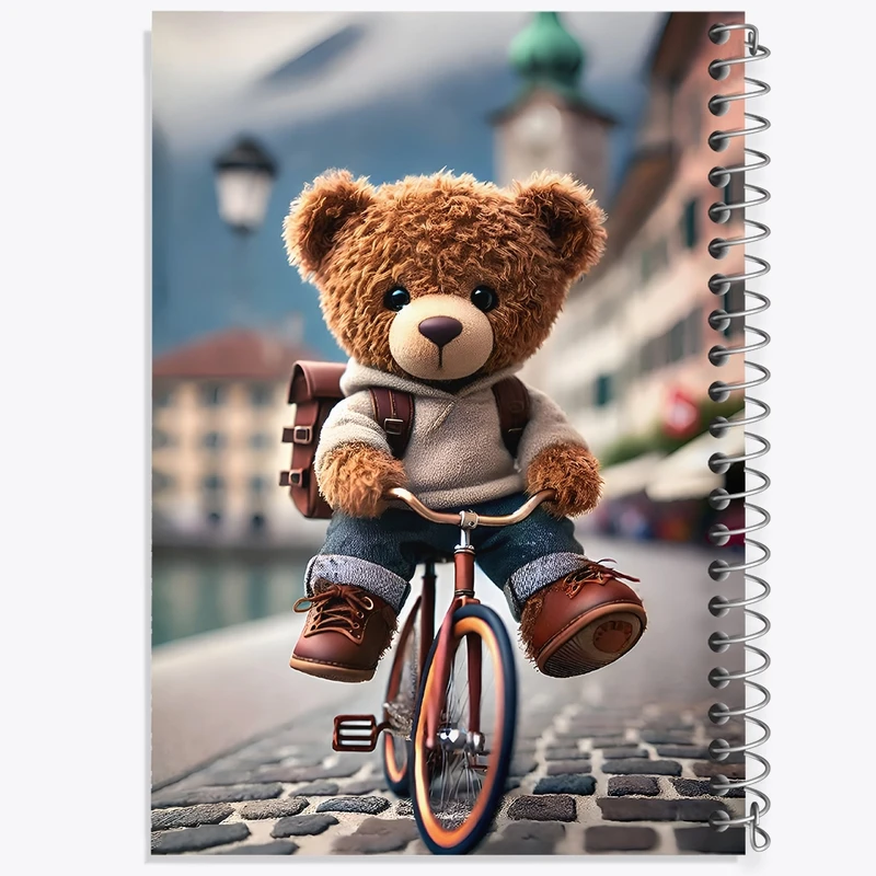 دفتر طراحی 50 برگ خندالو طرح تدی کیوت کد F4341