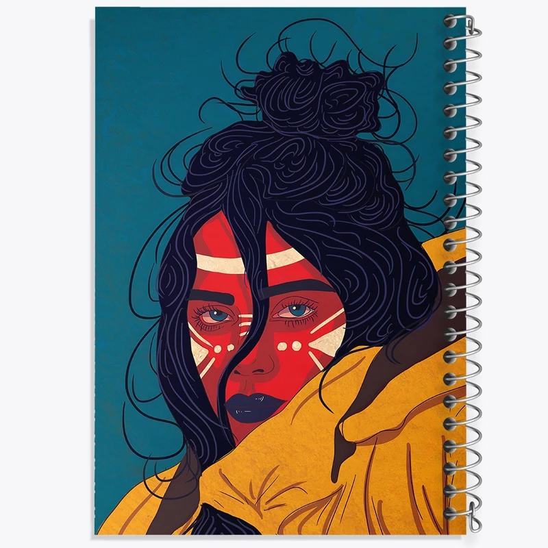 دفتر لیست خرید 50 برگ خندالو طرح دختر سرخپوستی کد F4771