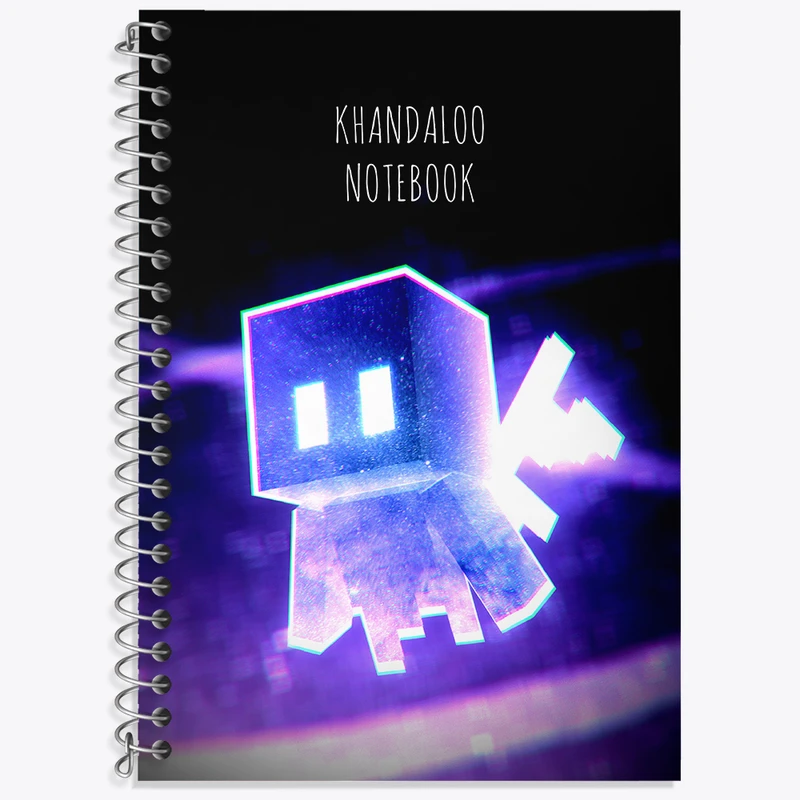 دفتر نت موسیقی 50 برگ خندالو طرح بازی ماینکرافت (Minecraft) کد N8758