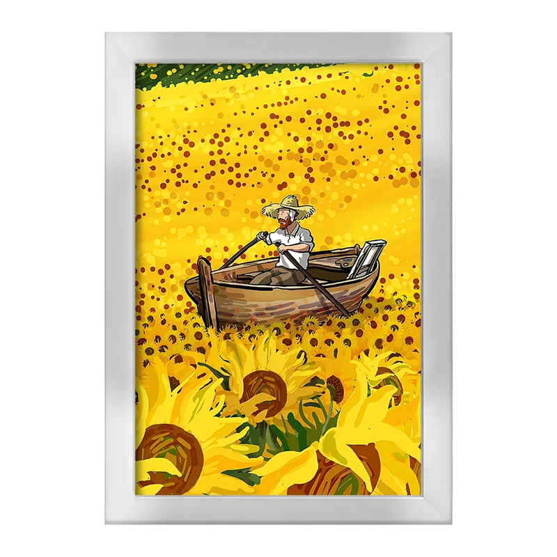 تابلو خندالو طرح ونسان ونگوگ کد F5077