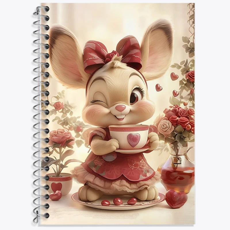 دفتر نت موسیقی 50 برگ خندالو طرح خرگوش کیوت کد F11109