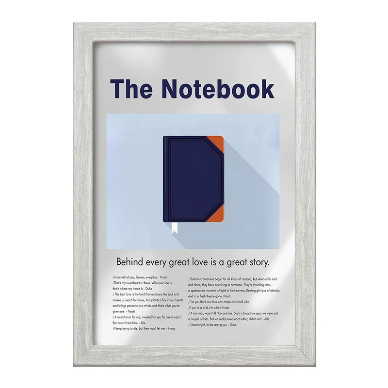 تابلو خندالو طرح دفترچه خاطرات (The Notebook) کد F13822