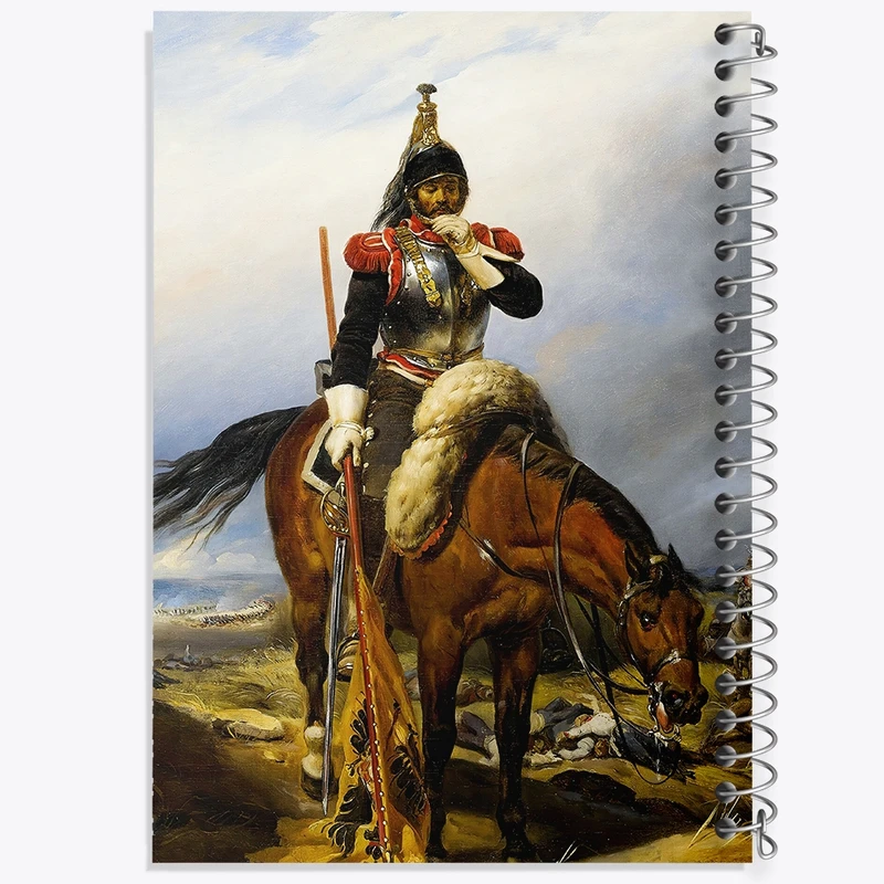 دفتر طراحی 50 برگ خندالو طرح نقاشی میدان نبرد اثر پل دلاروش کد F12126