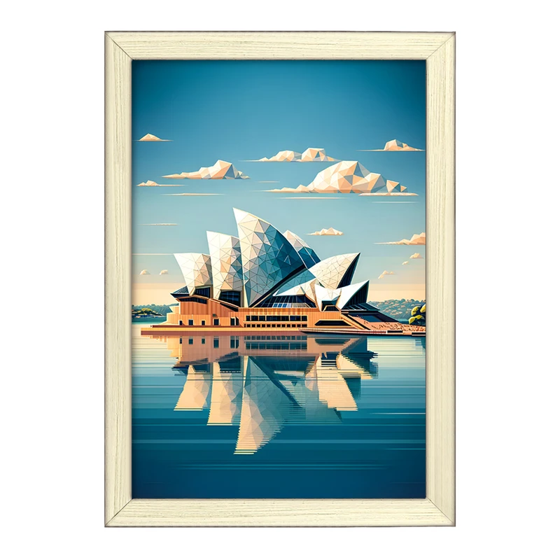 تابلو خندالو طرح خانه اپرای سیدنی (Sydney Opera House) کد F6364