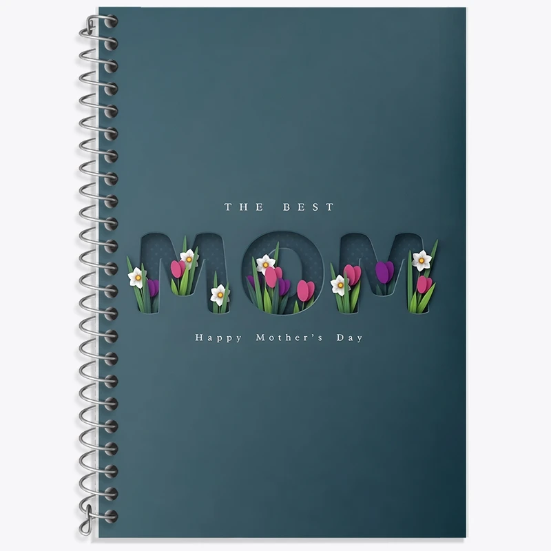 دفتر زبان 50 برگ خندالو مدل سه خط طرح روز مادر کد F10618