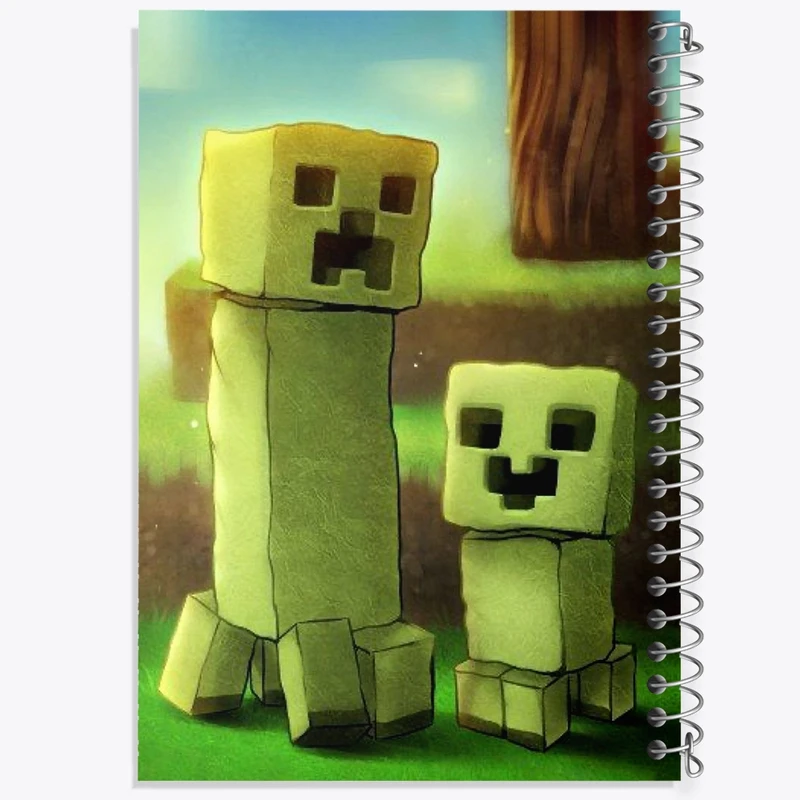 دفتر طراحی 50 برگ خندالو طرح بازی ماینکرافت Minecraft  کد 23257