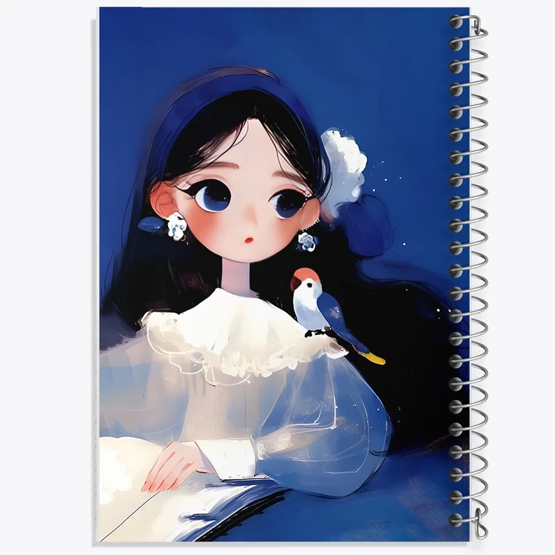 دفتر ژورنال نویسی 50 برگ خندالو مدل نقطه ای طرح دخترانه کد N7131