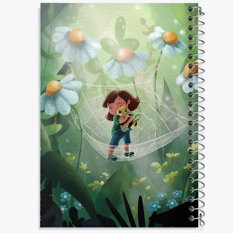 دفتر نقاشی 50 برگ خندالو طرح دخترانه کد F10942