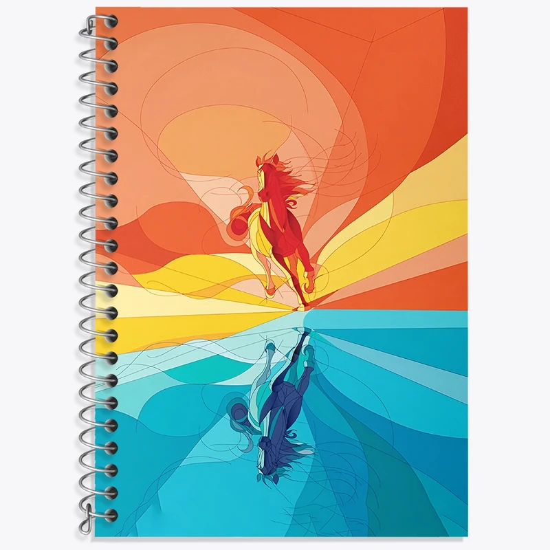 دفتر لغت 50 برگ خندالو طرح اسب کد F4964