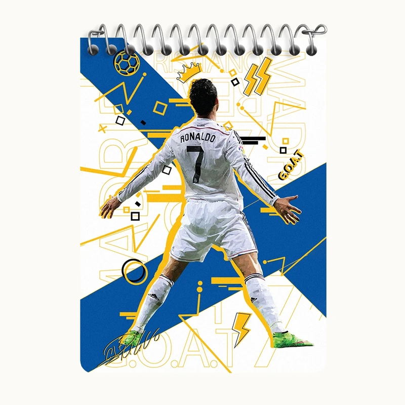 دفتر یادداشت 50 برگ خندالو طرح کریستیانو رونالدو کد N8262