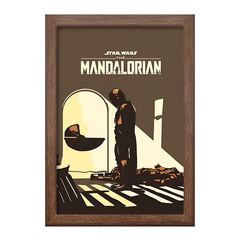 تابلو خندالو طرح مندلورین (The Mandalorian) کد F13742