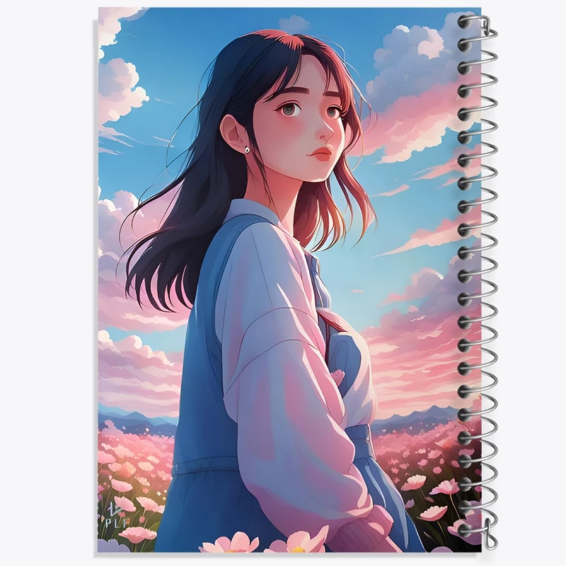 دفتر طراحی 50 برگ خندالو طرح دخترانه کد F9478