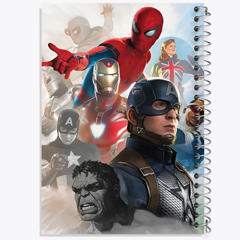 دفتر شطرنجی 50 برگ خندالو طرح مارول (Marvel) کد F11117