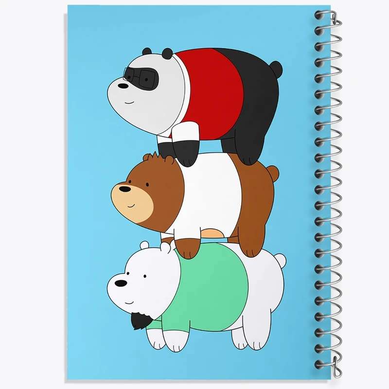 دفتر طراحی 50 برگ خندالو طرح سه خرس کله پوک کد N4257