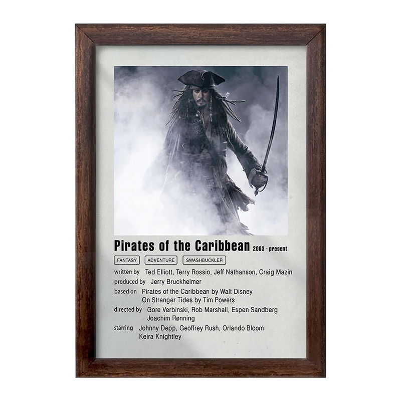 تابلو خندالو طرح دزدان دریایی کارائیب (Pirates of the Caribbean) کد F11911