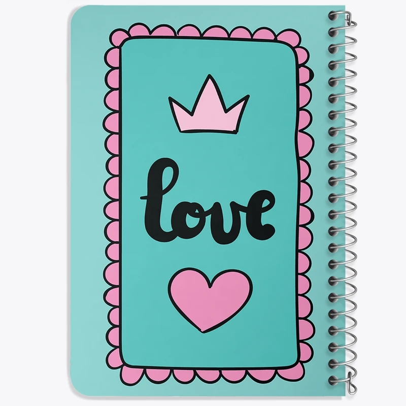 دفتر یادداشت 50 برگ خندالو طرح Love کد N350