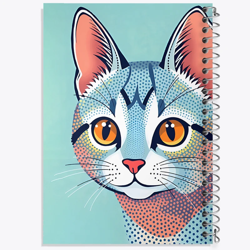 دفتر مشق 100 برگ خندالو طرح گربه کد F11866