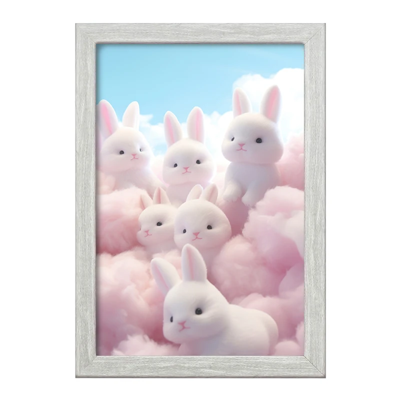 تابلو خندالو طرح خرگوش های کیوت کد F2614