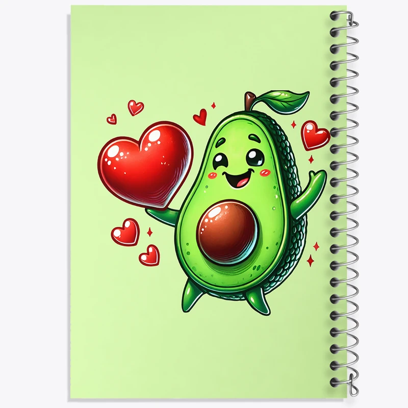 دفتر نقاشی 50 برگ خندالو طرح آووکادوی بانمک کد N6680